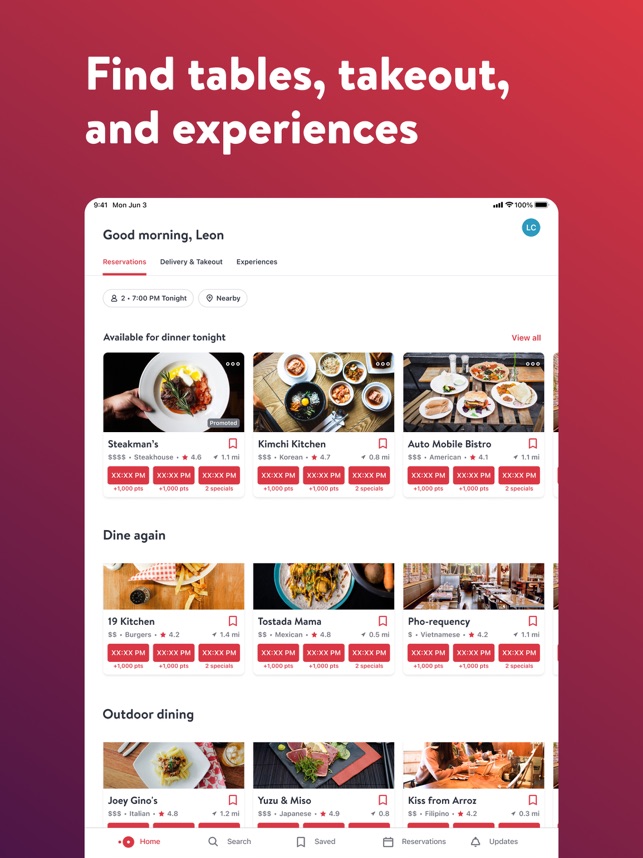 opentable ui